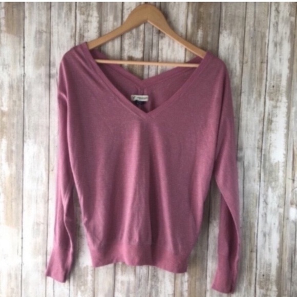 American Eagle Outfitters Tops - American Eagle Parpie Shimmer Long Sieeve